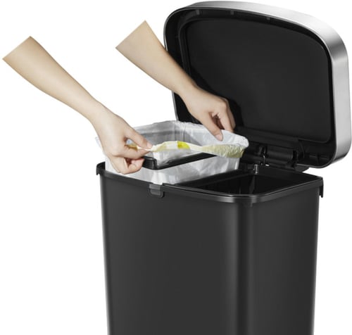 حاوية مهملات ايكو بلاستيك 45 لتر اسود EK62662