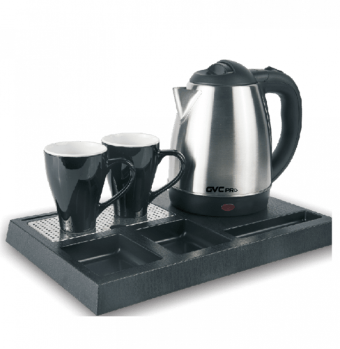 جي في سي برو غلايه ماء الفنادق 1.5 لتر ، بكوبين اض...