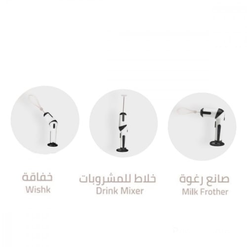 مضرب خفق يدوي قابل لاعادة الشحن 2200 مللي امبير KI...