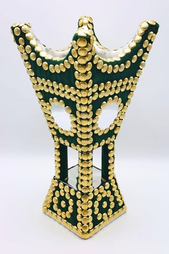 مبخر مراية دائرية كبير مخمل ( عدة الوان )