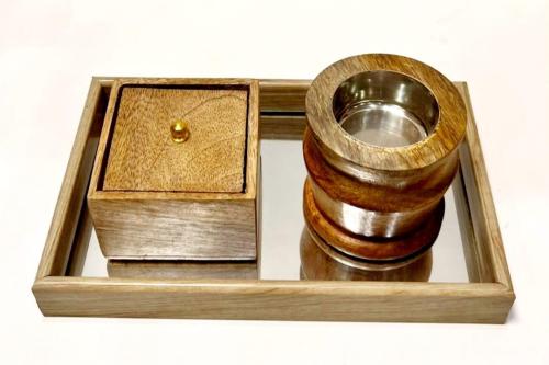 صينيه مبخره هنديه مع صندوق