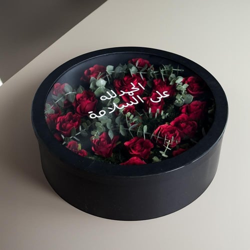 علب دائرية شفافة ابيض