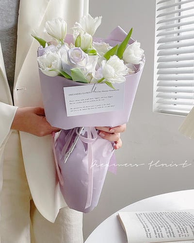 ورق تغليف ثقيل فاخر رمادي فاتح (15 حبة)