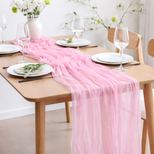 قماش تل وردي (3 متر)