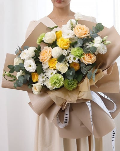 ورق تغليف اخضر رمادي ( 20 ورقة)