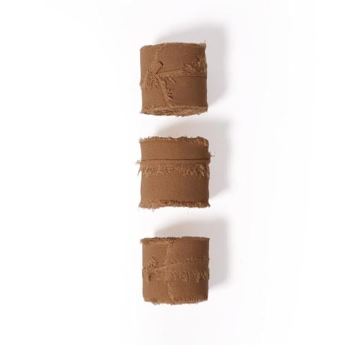 شرائط قماشية بيج (3 حبات)