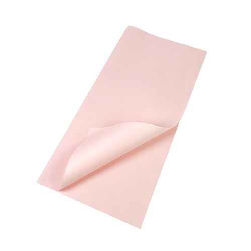 ورق تغليف ثقيل فاخر وردي فاتح (15 حبة)