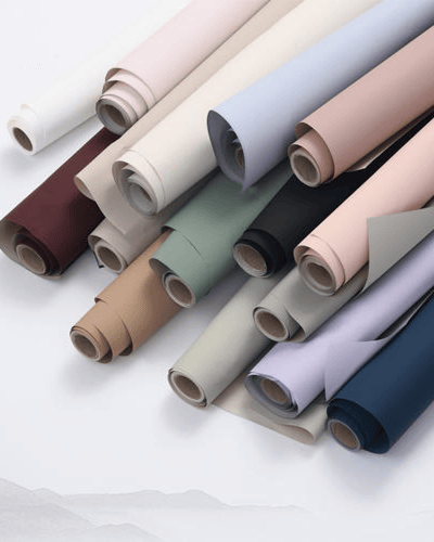 رول ورق مخملي ابيض