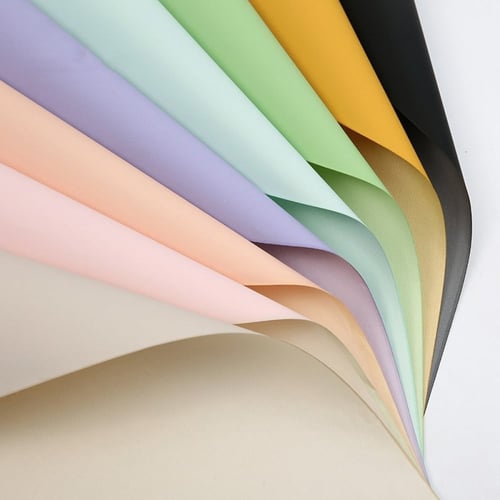 ورق تغليف مخملي وردي ثلجي (15 حبة )