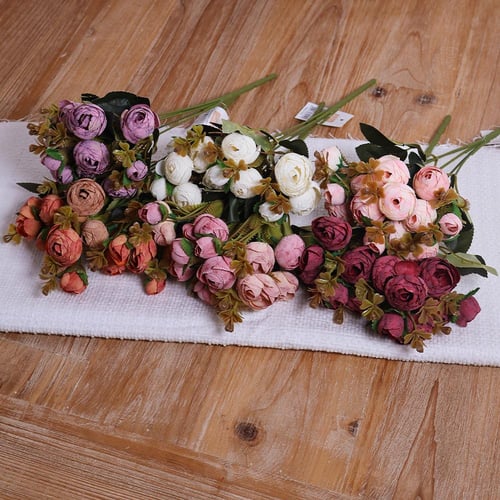 ورد بيوني ميني عنابي