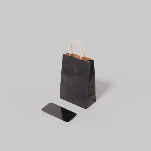 اكياس ورقية اسود مقاس 1 ( 12 كيس )