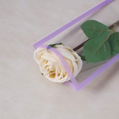 بلاستيك تغليف للورد المفرد موف (50حبة)