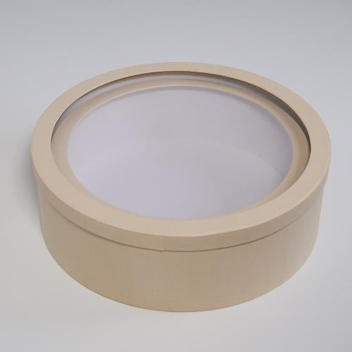 علب دائرية شفافة كوفي