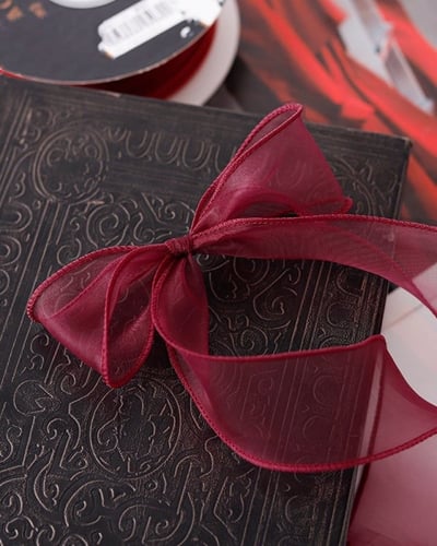 شرائط اورجنزا عريضة ابيض (10 متر)