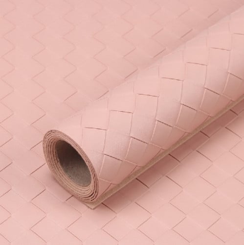 رول تغليف جلد وردي