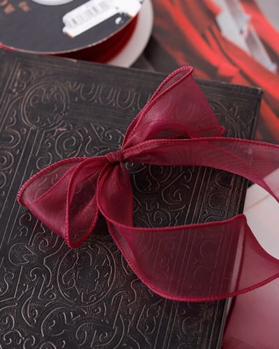 شرائط اورجنزا عريضة وردي فاتح (10 متر )