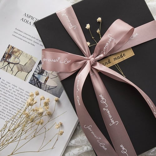 شرائط ساتان فاخرة رصاصي (40 متر)