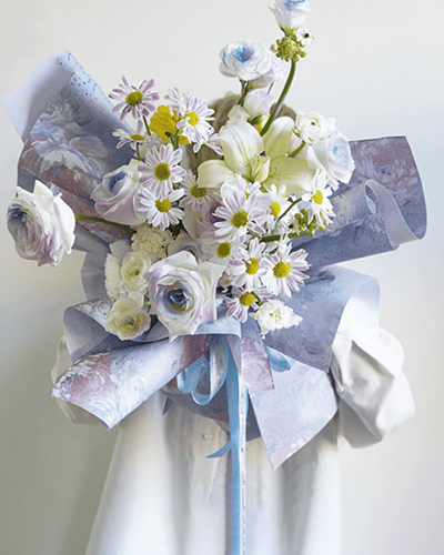 ورق تغليف ديكوباج ازرق (15 حبة)