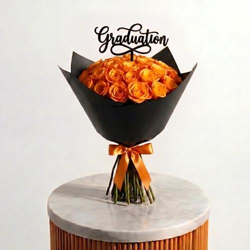 باقة التخرج برتقالي Orange Graduation Bouquet
