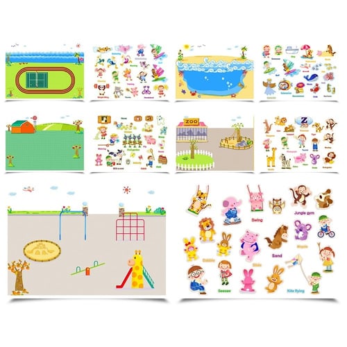 لوحة الملصقات القابلة لإعادة الاستخدام – سيتي بارك