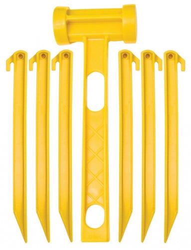 طقم أوتاد رملية ومطرقة | ABS PLASTIC PEGS & MALLET...