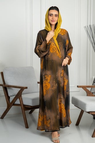 عبايه شيفون دبل فيس