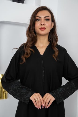 عبايه كريب شك يدوي