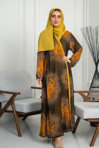 عبايه شيفون دبل فيس