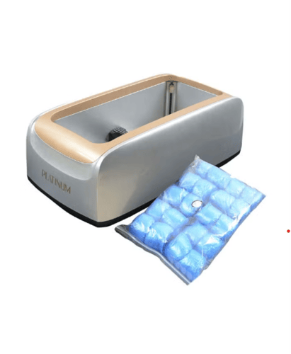 موزع أغطية الأحذية ذهبي