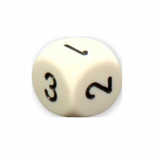 مكعب أرقام 2 سم بلاستيك