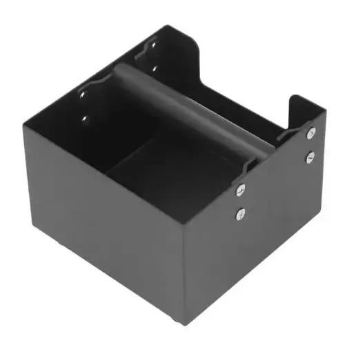 صندوق مخلفات القهوة اسود مربع