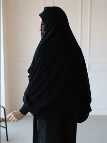 خمار أسود لف كويتي