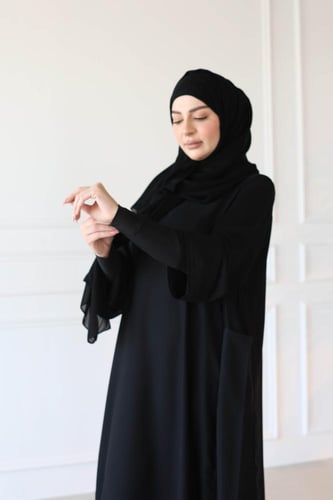 عباية كم مخفي ستريتش