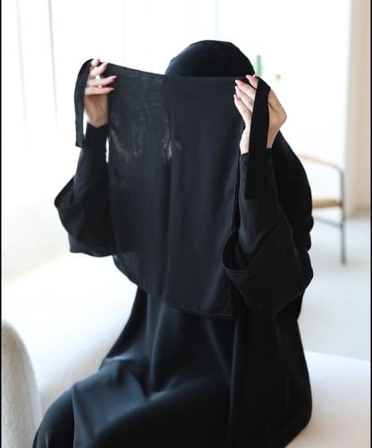 غطا الوجه طبقتين ( العمره )