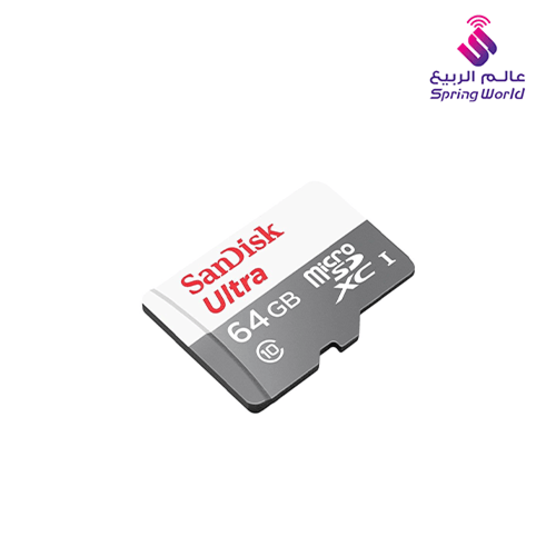 بطاقة ذاكرة سانديسك ألترا أبيض/رمادي