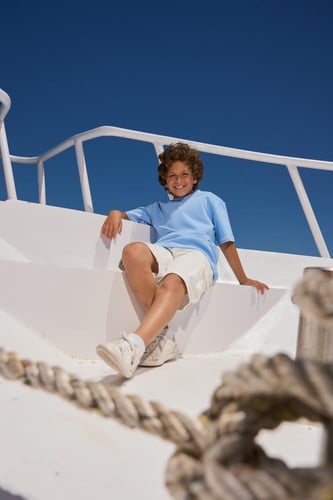 Cyan t-shirt Children set - just one live