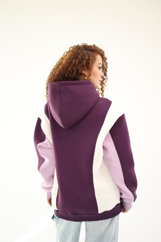 Purple hoodie oversized - unisex