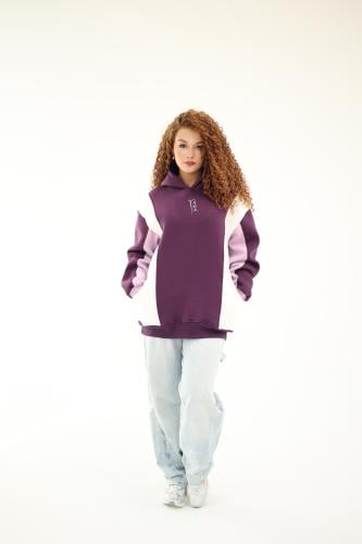 Purple hoodie oversized - unisex
