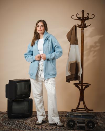 Baby blue Sweater oversized - unisex