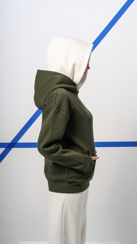 ‏Oil hoodie oversized - unisex