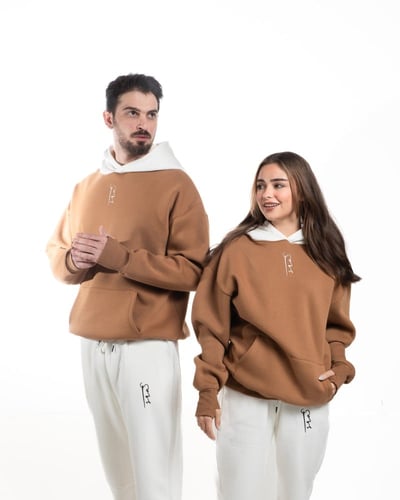 Oversized Brown hoodie - unisex