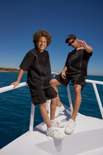 Black t-shirt children set