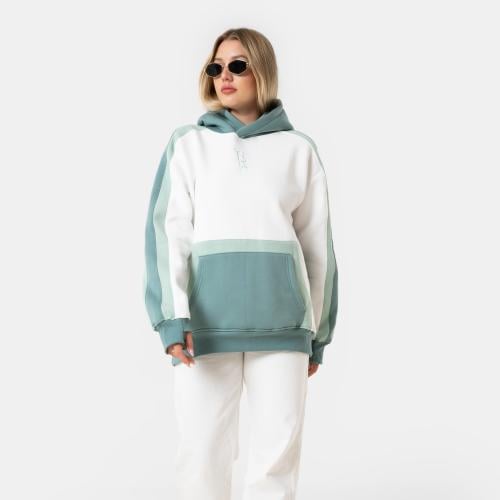 White hoodie oversized- unisex