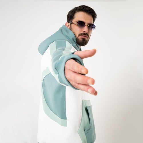 White hoodie oversized- unisex