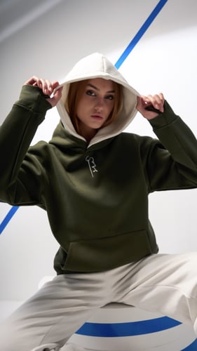 ‏Oil hoodie oversized - unisex