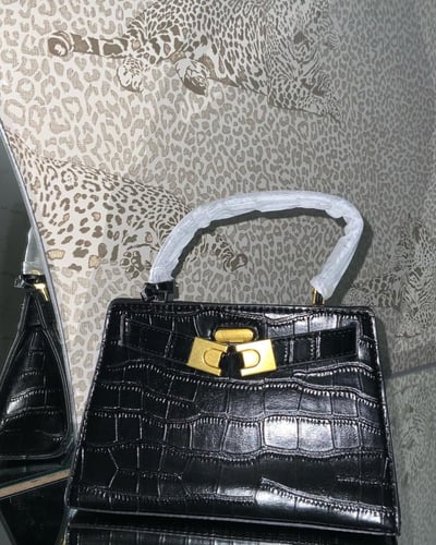 Black handbag
