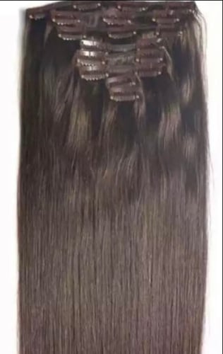 طول 20 عشر قطع كلبسات بني غامق وزن 250