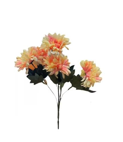 ورد صناعي بألوان اصفر هادئ