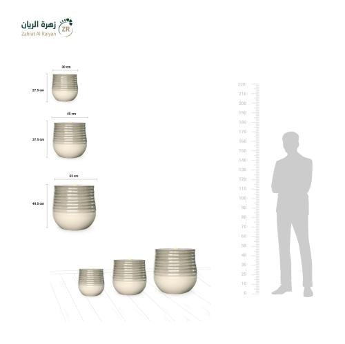 نافورة اسطوانية عريضة مضلعة بولي ايثيلين عالي الكث...
