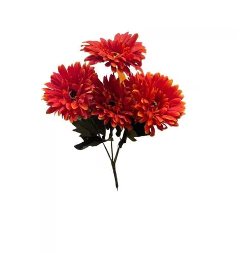 ورد صناعي برتقالي اللون